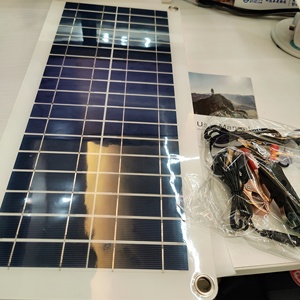 Kit de panel solar flexible de 18V 10W con pinza de cocodrilo y cargador para coche - Product Image 6