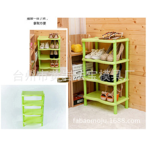 Étagère à chaussures en plastique multi-niveaux pour rangement et organisation à domicile, usage intérieur - Product Image 3