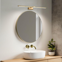 Luminaire LED étanche IP44 pour salle de bain, conforme CE, moderne, mural, pour miroir, corps en aluminium, couleur 3500K-6000K
