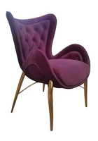 Chaise de salle à manger de style moderne avec structure en contreplaqué moulé pour salle à manger, salle de bain et zone de réception