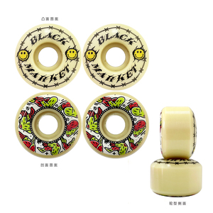 Venta al por Mayor Profesional de Ruedas de Skateboard de Poliuretano Fundido, Forma Cónica, Ruedas Personalizadas para Skateboard de 52/53/54 mm - Product Image 3