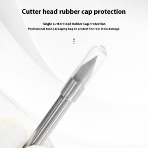 Hợp kim khắc dao 3.175 phẳng-đáy Sharp Tungsten thép <span class=keywords><strong>CNC</strong></span> khắc máy công cụ với kim loại côn - Product Image 5