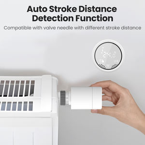 Moderno Tuya Smart Home TRV Termostato Zigbee Radiador alimentado por batería programable para calentar agua Media PC Material - Product Image 4