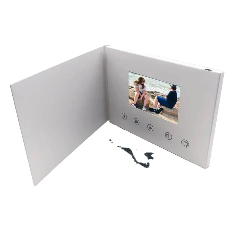 Sunvision Accepteren Aangepaste Volgorde Gevouwen Ambachtelijke Papier 7 Inch Tft Lcd-scherm Video Brochure Voor Reclame