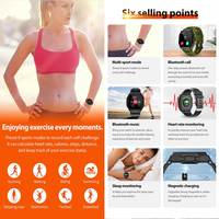 Reloj inteligente multifuncional para hombre y mujer, pulsera de supervivencia al aire libre, resistente al agua, de defensa deportiva, para exteriores
