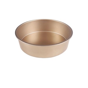 แม่พิมพ์เค้กทรงกลมสีทอง ขนาด 6-8 นิ้ว สำหรับทำเค้กชิฟฟอน มูส คุกกี้ ขนมปังนึ่ง - Product Image 1