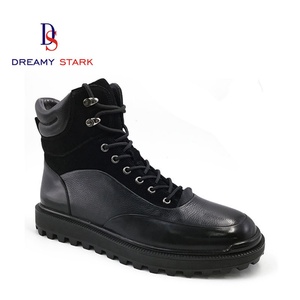 Botas de Piel Auténtica con Cordones y Caña Alta, Estilo Casual para Hombre, Otoño-Invierno, Marca Dreamy Stark, Transpirables y Antideslizantes, Ideales para Bodas - Product Image 1