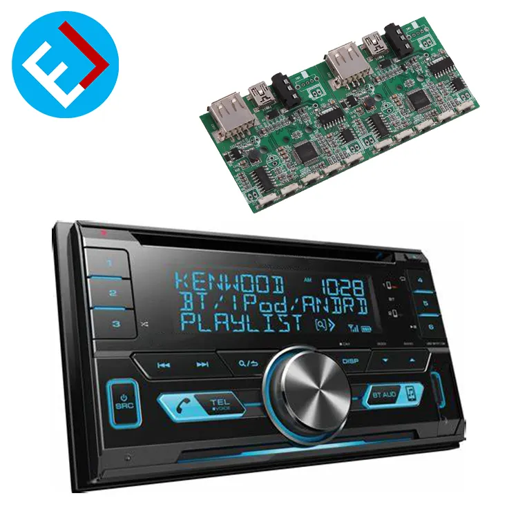 El El El Pcb Assembly Service Custom Car Radio Assembled Pcb Gerber File Oem Car Radio Pcb Board Manufacturer