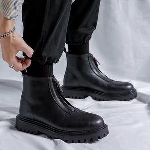 Chaussures habillées légères pour hommes en cuir véritable, à lacets, imperméables, respirantes, faites à la main, avec semelle extérieure en caoutchouc antidérapante, toutes saisons - Product Image 5