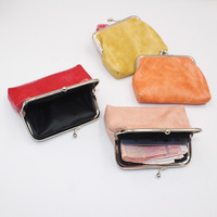 Logo Kustom 4 Inci Kantong Koin Macan Tutul Dompet Wanita Kunci Tas Kosmetik Gesper Tas Clutch Tas Lipstik Penutupan Snap