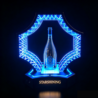 Présentoir de Bouteille LED Rechargeable pour Service VIP en Bar et Club, avec Logo OEM, Éclairage Multicolore, Glorificateur de Bouteille
