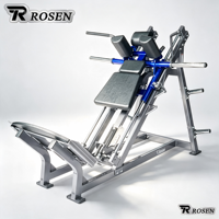 Équipement de musculation professionnel Rosen, tube en acier durable de 3 mm, machine à squats linéaires Hammer Strength haut de gamme