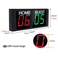 Tableau de score numérique portable Ganxin à LED alimenté par batterie pour basketball et cornhole avec boutons poussoirs