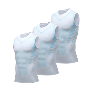 Novedad 2026: <span class=keywords><strong>Chaleco</strong></span> de compresión para hombre, control de abdomen, moldeador corporal, camiseta sin mangas de compresión para entrenamiento - Product Image 1