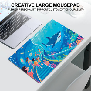 High-Definition Print Muismat/Desktop Mat Aanpasbare Patronen En Maten Lockstitch Randen Uitstekende Slipweerstand - Product Image 2