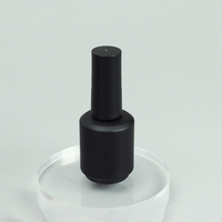 Flacon de vernis à ongles en verre givré mat personnalisé de 10 ml, 12 ml, 16 ml avec bouchon et pinceau, emballage cosmétique UV de 15 ml avec bouchon
