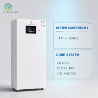 Système de stockage d'énergie domestique mural à batterie solaire LiFePO4 48V 280Ah 15kWh avec BMS pour alimentation de secours hors réseau 51.2V