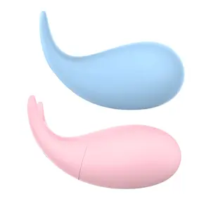Vibrator Remote Control menggoda Paus Mini menyenangkan kontrol aplikasi vibrator lompat telur interaktif ke dalam tubuh masturbasi kecil