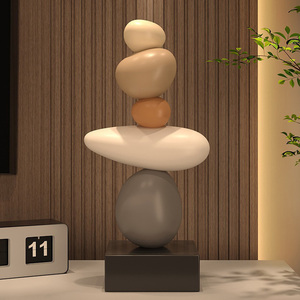 Commercio all'ingrosso arredamento moderno in resina scultura da salotto decorazione per la casa arte Feng Shui statua in pietra - Product Image 4