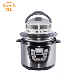 หม้อหุงข้าวไฟฟ้าอเนกประสงค์ Ewant 12 ลิตร พร้อมฟังก์ชั่นทอดไร้น้ำมัน ความจุขนาดใหญ่ ปรุงอาหารได้รวดเร็ว เหมาะสำหรับทำซุป เนื้อ ไก่ ข้าว - Product Image 1