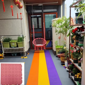 La forte pavimentazione sospesa PP ad incastro portante è adatta/impianti sportivi all'aperto, sale e uffici/colori ricchi - Product Image 1