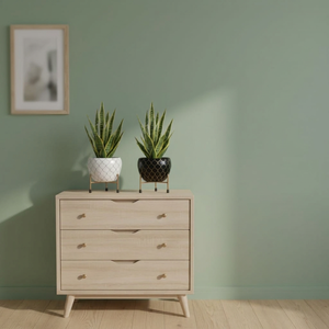 Pot de fleurs moderne en métal avec support, design géométrique doré, pot décoratif pour plantes d'intérieur, maison, bureau, salon - Product Image 4