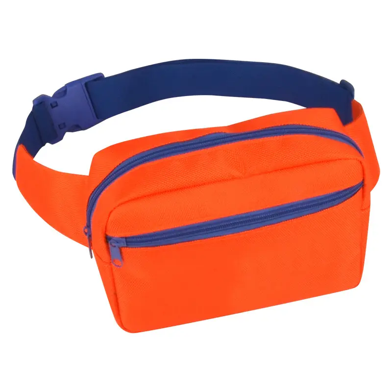 Water-resistant Polyester Fanny Crossbody Packs With Front Pocket Orange Belt Bag For Women