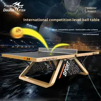 Table de tennis de table certifiée ITTF Dream 3 Double Fish, taille standard intérieure, style moderne, matériau MDF, qualité compétition