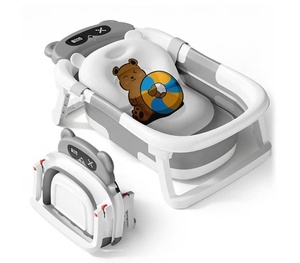 <span class=keywords><strong>Baignoire</strong></span> pliable de luxe pour animaux de compagnie en PP avec coussin, moniteur de température en temps réel, ensemble de <span class=keywords><strong>baignoire</strong></span> pliable, <span class=keywords><strong>baignoire</strong></span> portable pour chien - Product Image 1