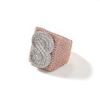 2025 personnalisé lettre numéro anneau 5A Zircon cristal glacé anneaux pour hommes pierres précieuses anneaux Hip Hop bijoux bijoux personnalisés