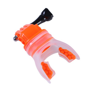 Boquilla de silicona para tubo de respiración con soporte para cámara, accesorio unisex para buceo y snorkel - Product Image 3