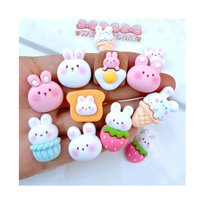 100 Piezas/Bolsa <span class=keywords><strong>de</strong></span> Adornos <span class=keywords><strong>de</strong></span> Resina con Forma <span class=keywords><strong>de</strong></span> Conejito para Manualidades, Relleno <span class=keywords><strong>de</strong></span> Slime, Decoración <span class=keywords><strong>de</strong></span> <span class=keywords><strong>Casa</strong></span> <span class=keywords><strong>de</strong></span> <span class=keywords><strong>Muñecas</strong></span>, Fundas <span class=keywords><strong>de</strong></span> Teléfono y Refrigeradores - Product Image 1