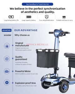Scooter électrique personnalisé pour adultes, mini-scooter à pédales, mobilité intelligente pour personnes âgées, 4 roues, en alliage d'aluminium - Product Image 5
