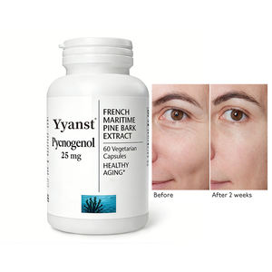 Pycnogenol en gélules de marque privée de haute qualité. Favorise une immunité saine. Aide à la production de collagène et d'acide hyaluronique. - Product Image 1