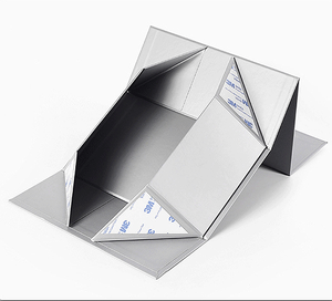 Tùy Chỉnh Có Thể Tái Chế Cao-End Các Tông Màu Trắng Hộp Giấy Có Thể Gập Lại Từ Tính Với Ribbon Cho Giày Quần Áo Và Vớ - Product Image 3