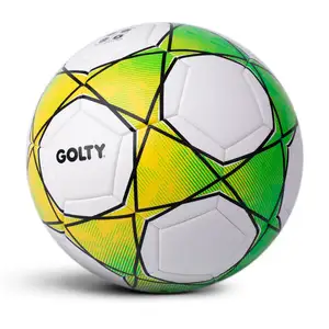 Изготовленный на заказ OEM машина с логотипом прошитая Заводская распродажа высококачественный полиуретановый/ПВХ ламинированный футбольный мяч Sze 5 для матча Футбольный Мяч