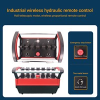 Mando hidráulico , válvula direccional de 4 palancas, kits de control remoto inteligente de radio de grúa de camión