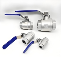 Vanne à opercule en laiton DN25 SS304 PN16 à filetage femelle, commande manuelle à vis, OEM pour conduites d'eau et de drainage