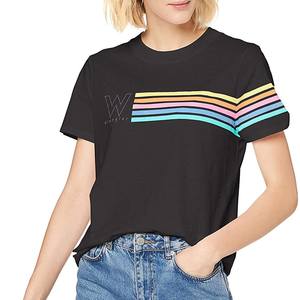 Vente en gros été logo personnalisé graphique grande taille Stock qualité en vrac imprimé surdimensionné Slim <span class=keywords><strong>Fit</strong></span> T-shirts noirs - Product Image 1