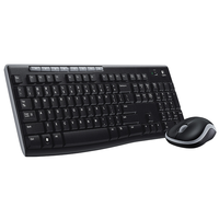 Combo de Teclado y Ratón Inalámbrico USB Logitech MK270, Estilo 3D, para Mano Derecha, LED, Esenciales de Oficina, Windows, Teclas de Acceso Rápido Multimedia