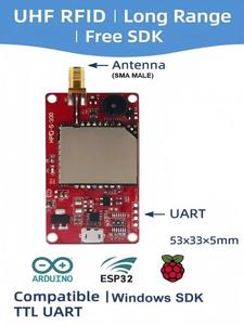 R300 UHF RFID Reader Module-Tầm xa kiểm soát truy cập, TTL UART, tương thích với Arduino/Raspberry pi/ESP32, miễn phí SDK - Product Image 4