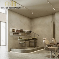 Décoration moderne de salon de beauté, chaises de salon en cuir, mobilier de salon de beauté sur mesure