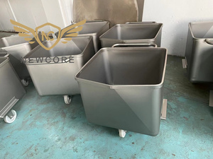 <span class=keywords><strong>200L</strong></span> 300L 400L thép không gỉ cấp thực phẩm xe đẩy xe Dump xe đẩy - Product Image 3