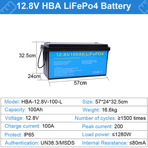 Лидер продаж, 12 В, 24 В, 50ах-200 А/ч, литий-ионная солнечная батарея LiFePO4 с батарейным аккумулятором большой емкости - Product Image 6