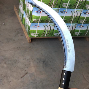 Faucille de jardin agricole multifonctionnelle Faucille mobile pour l'agriculture Manche en bois Crochet de récolte dentelé Faucille en dents de scie - Product Image 4