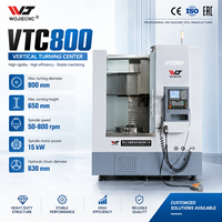 Tour CNC vertical haute rigidité WOJIE VTC800, centre d'usinage de précision pour le travail de grandes pièces métalliques