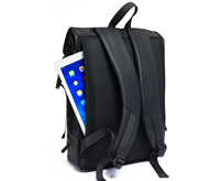 Sac à dos pour ordinateur portable unisexe tendance en PU, multi-compartiments, Mochilas 17 pouces, pour l'école et les voyages en plein air