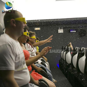 Poltrona <span class=keywords><strong>Cinema</strong></span> di Lusso Nera 4D 5D con Movimento Pneumatico a 3 Posti per Sala <span class=keywords><strong>Cinema</strong></span>, Giardino o Parco a Tema - Product Image 6