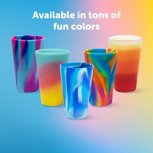 Hot Sale Silicone <b>Cup</b> Unbreakable <b>Reusable</b> Silicon Tumbler 16 Ounce Silicone Pint Glass <b>Cup</b> - Product Image 4