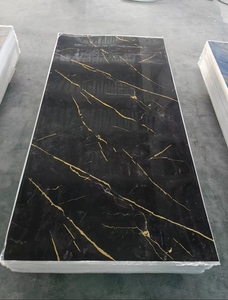 Panel de Pared Geométrico de <span class=keywords><strong>PVC</strong></span> Impermeable de Estilo Moderno, Panel Decorativo Interior Insonorizante <span class=keywords><strong>para</strong></span> Sala de Estar, Hotel, Baño, <span class=keywords><strong>Ducha</strong></span> - Product Image 4